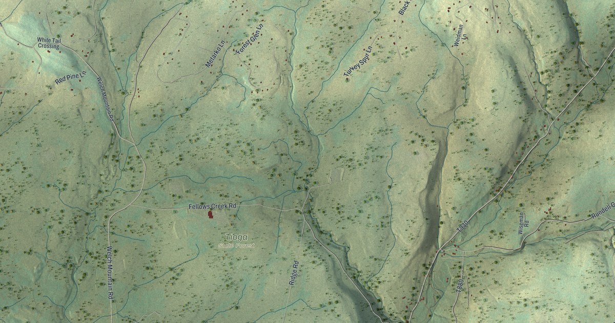 Map of Ward, Pennsylvania in 2026