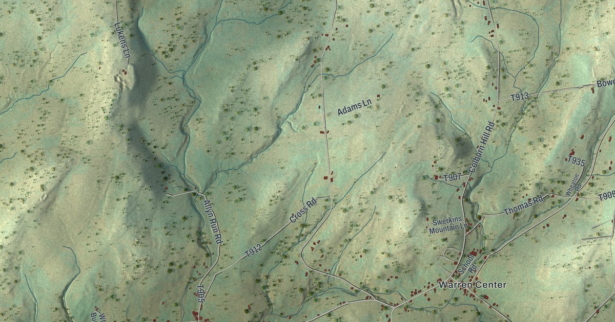 Map of Warren, Bradford County, Pennsylvania in 2026