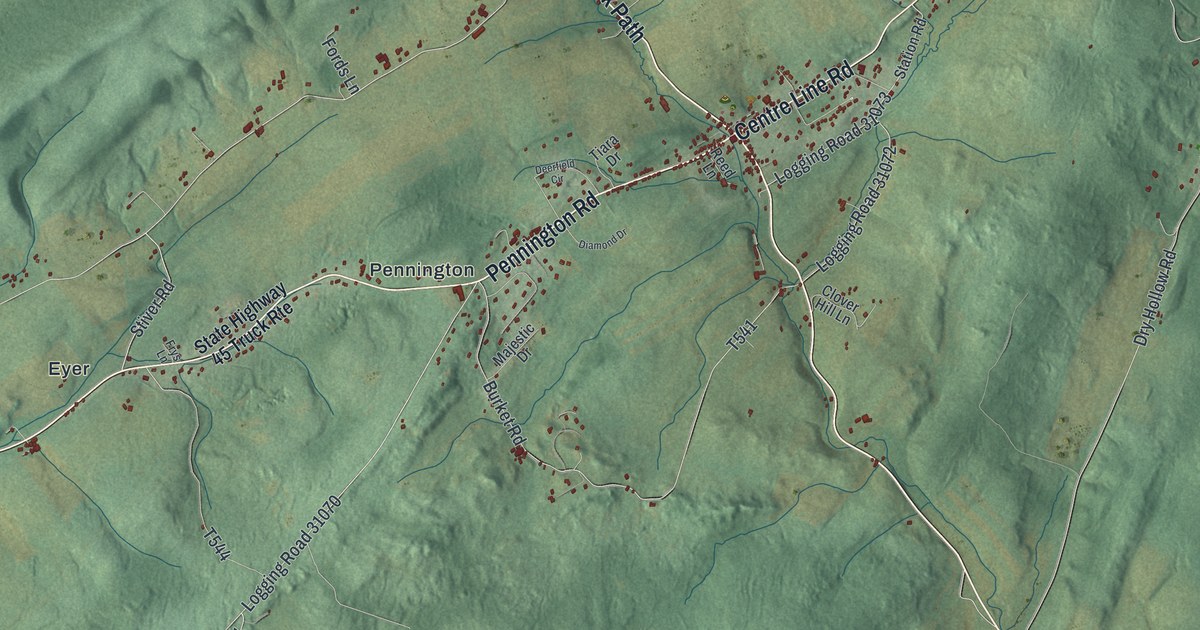 Map of Warriors Mark, Pennsylvania in 2026