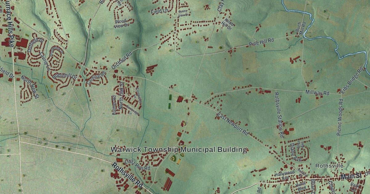Map of Warwick, Lancaster County, Pennsylvania in 2026