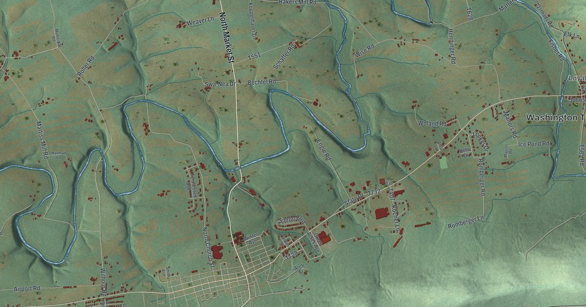 Map of Washington, Dauphin County, Pennsylvania in 2026