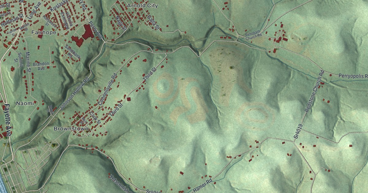 Map of Washington, Fayette County, Pennsylvania in 2026