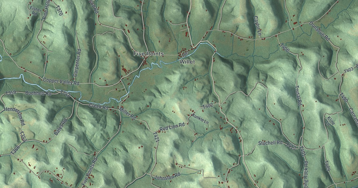 Map of Washington, Indiana County, Pennsylvania in 2026