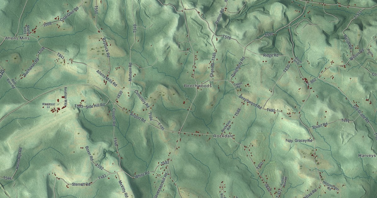 Map of Washington, Jefferson County, Pennsylvania in 2026