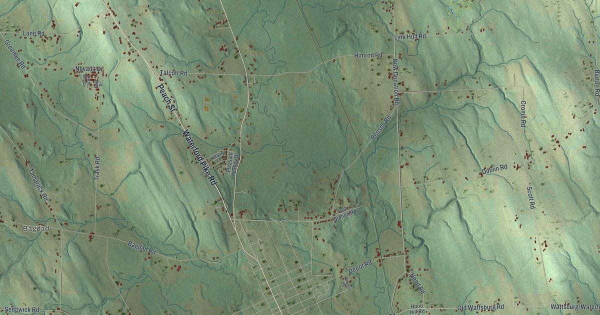 Map of Waterford Township, Pennsylvania in 2026