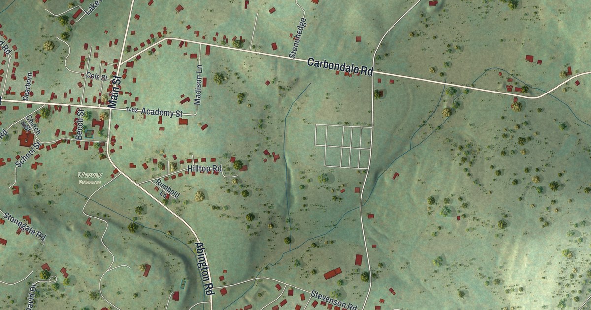 Map of Waverly, Pennsylvania in 2026