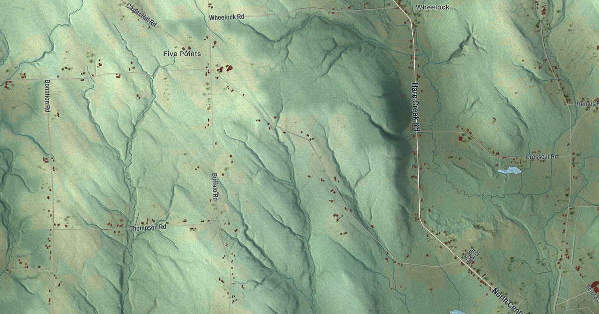 Map of Wayne, Erie County, Pennsylvania in 2026