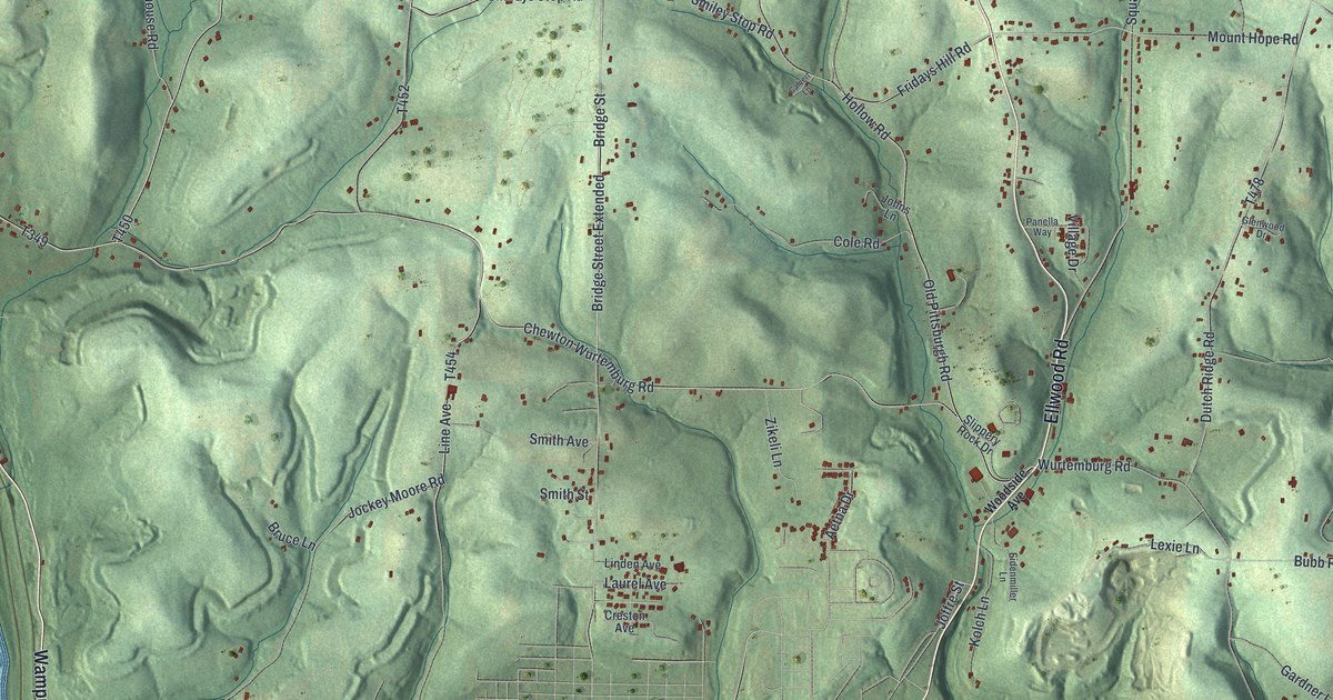 Map of Wayne, Lawrence County, Pennsylvania in 2026
