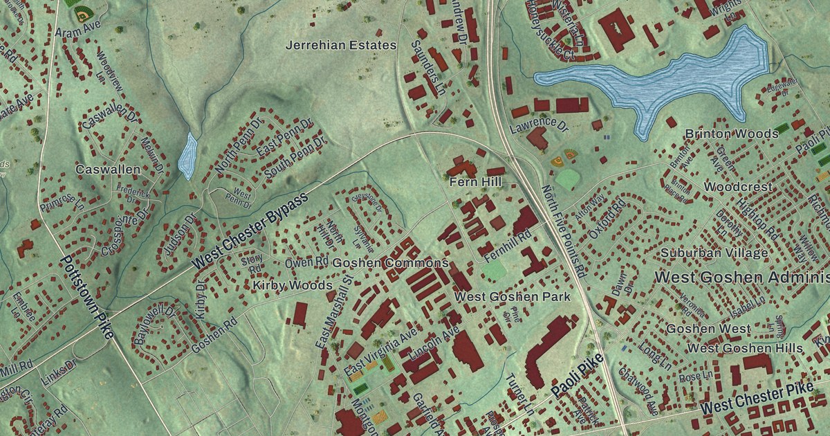 Map of West Goshen, Pennsylvania in 2026