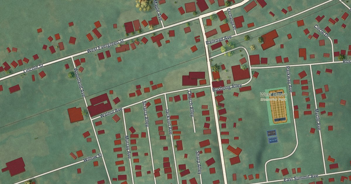 Map of West Grove, Pennsylvania in 2026