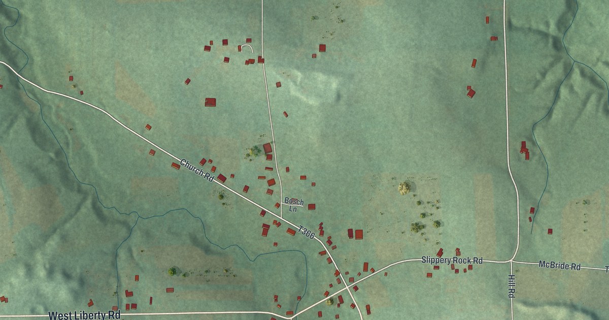 Map of West Liberty, Pennsylvania in 2026