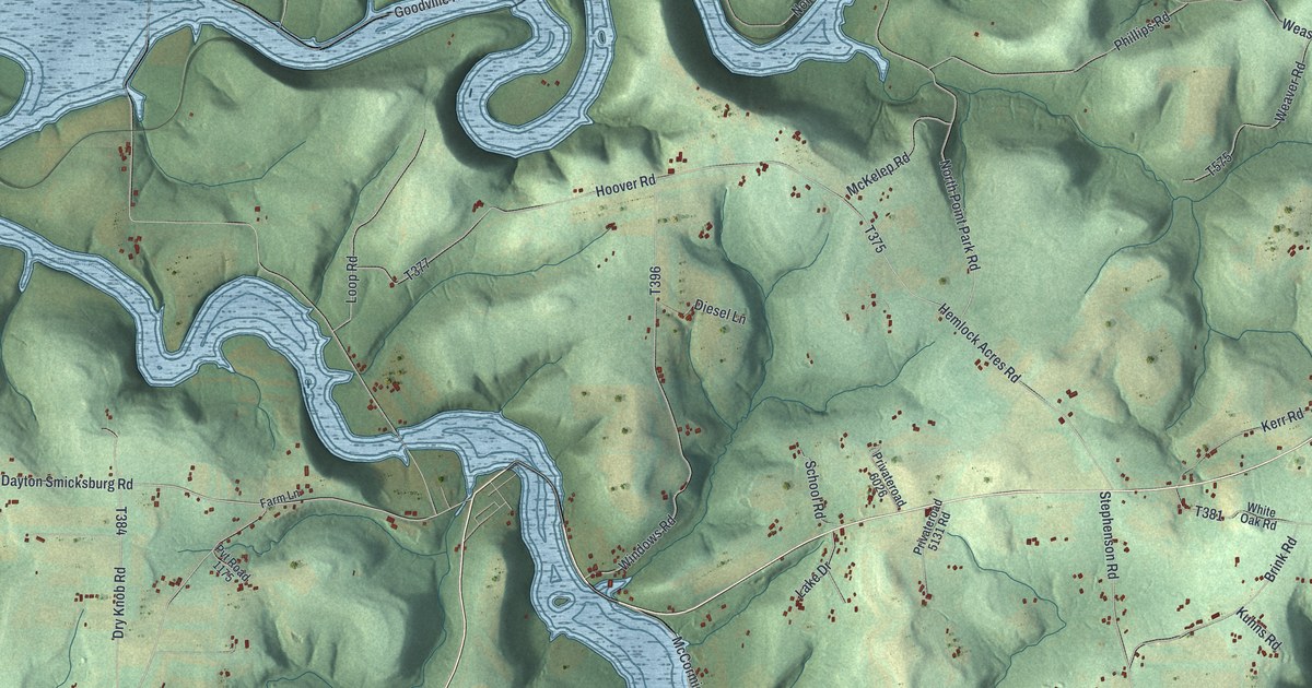 Map of West Mahoning, Pennsylvania in 2026