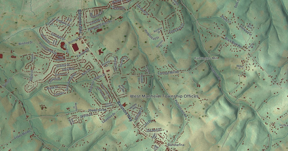 Map of West Manheim, Pennsylvania in 2026