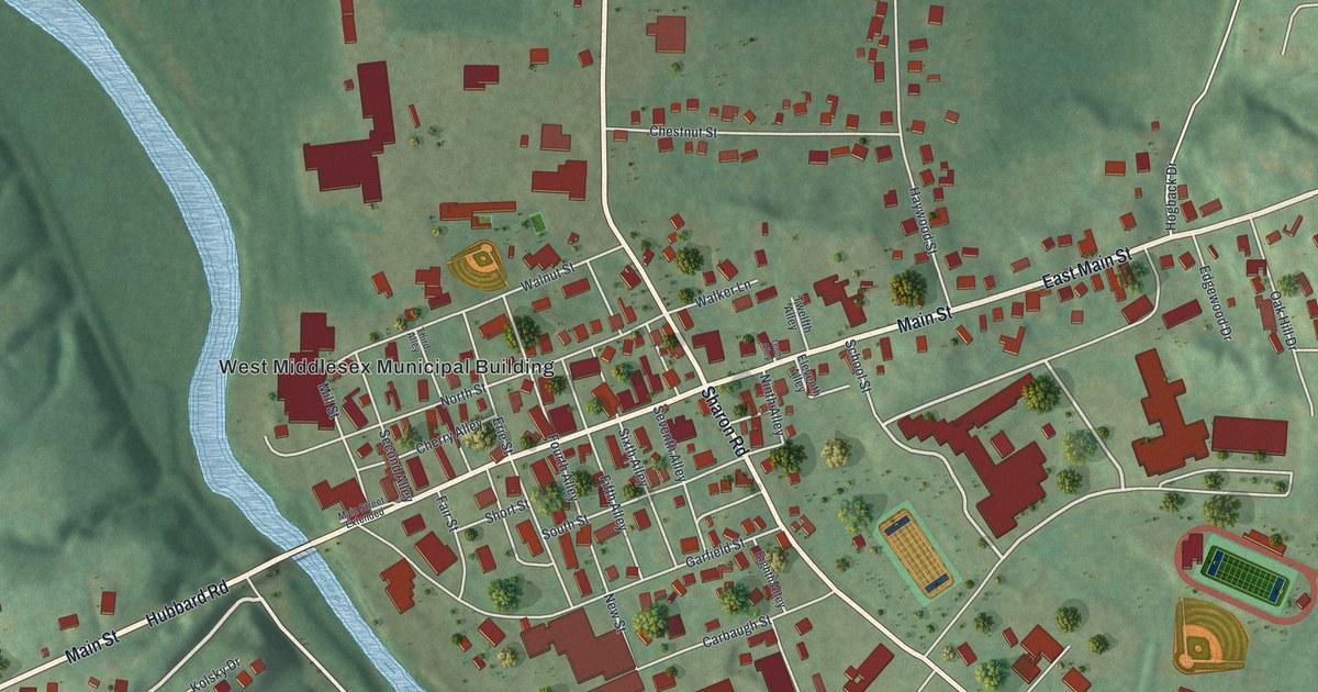 Map of West Middlesex, Pennsylvania in 2026