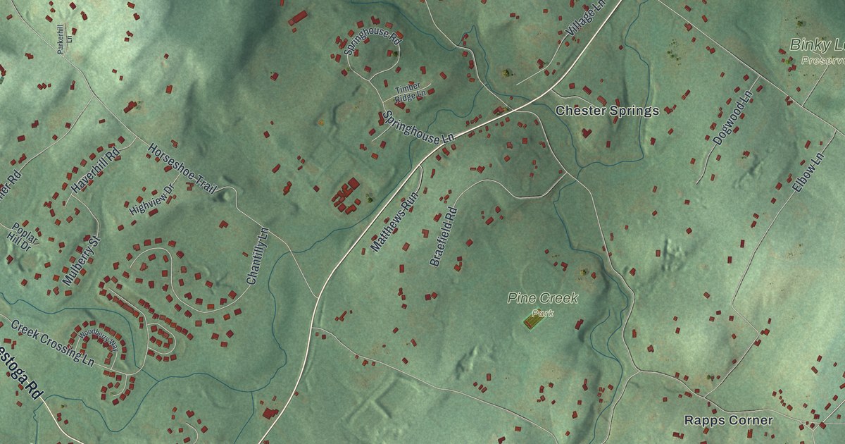 Map of West Pikeland, Pennsylvania in 2026