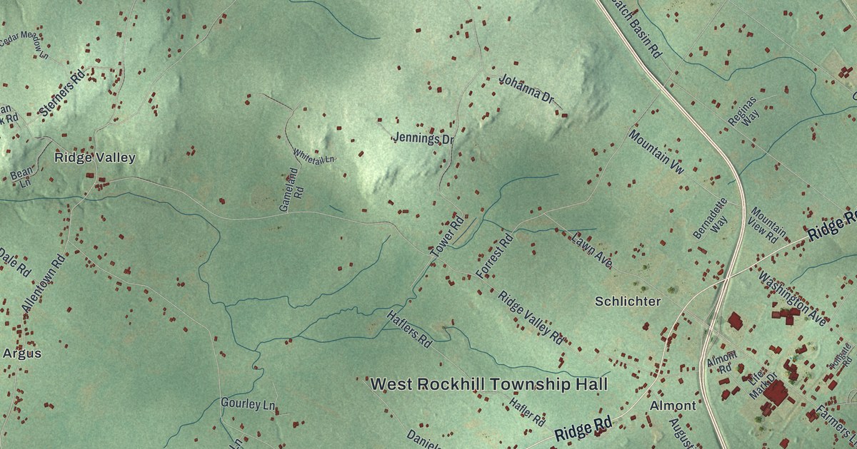Map of West Rockhill, Pennsylvania in 2026