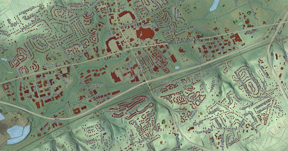 Map of West Whiteland, Pennsylvania in 2026