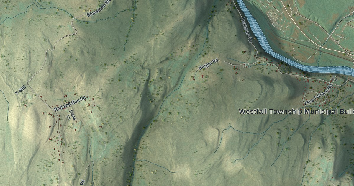 Map of Westfall, Pennsylvania in 2026