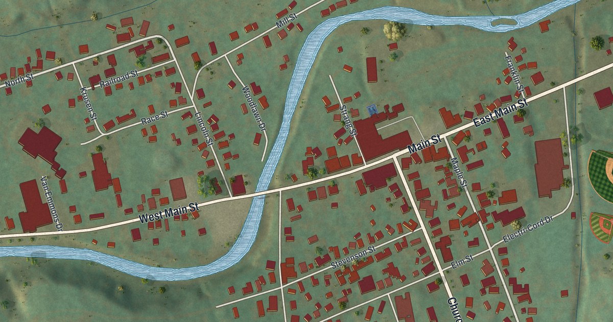 Map of Westfield Borough, Pennsylvania in 2026