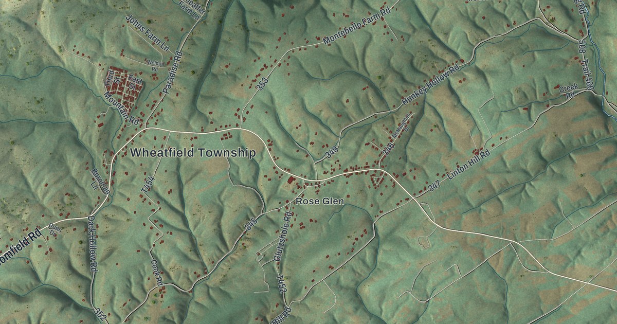 Map of Wheatfield, Pennsylvania in 2026
