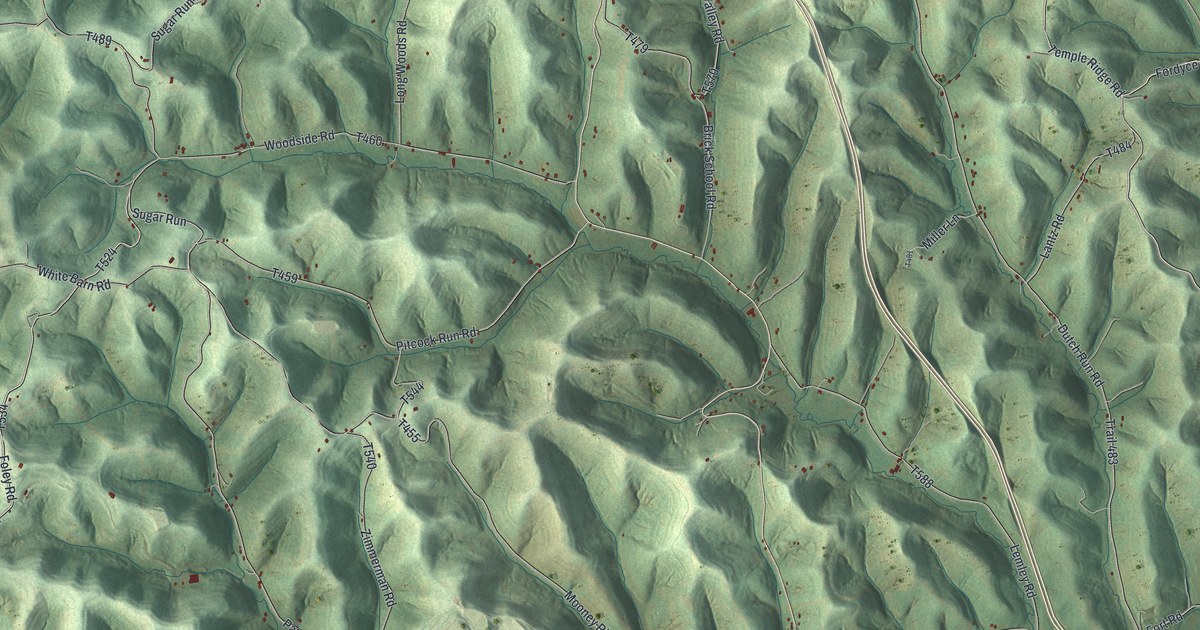 Map of Whiteley, Pennsylvania in 2026