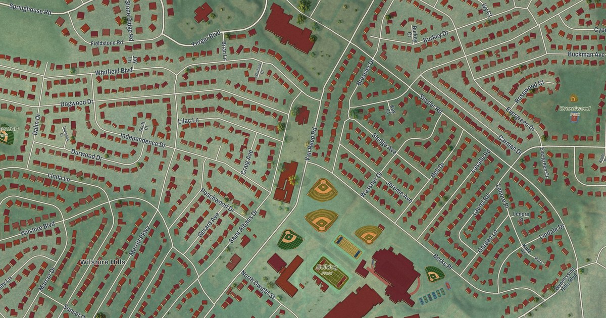Map of Whitfield, Pennsylvania in 2026