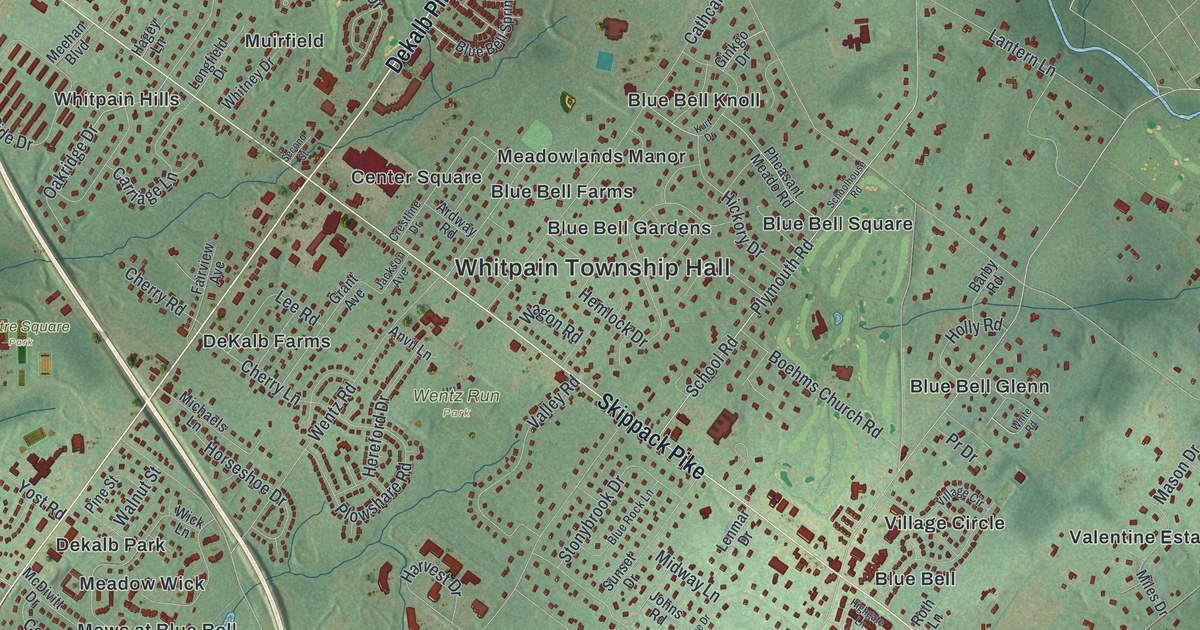 Map of Whitpain, Pennsylvania in 2026