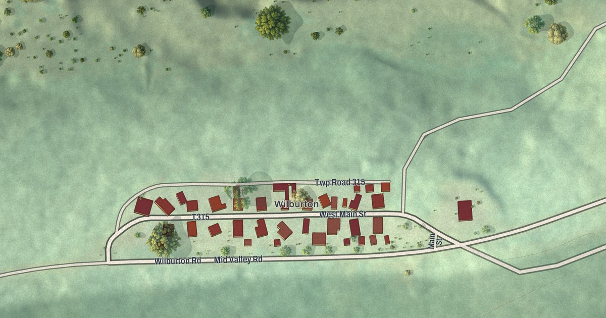 Map of Wilburton Number Two, Pennsylvania in 2026