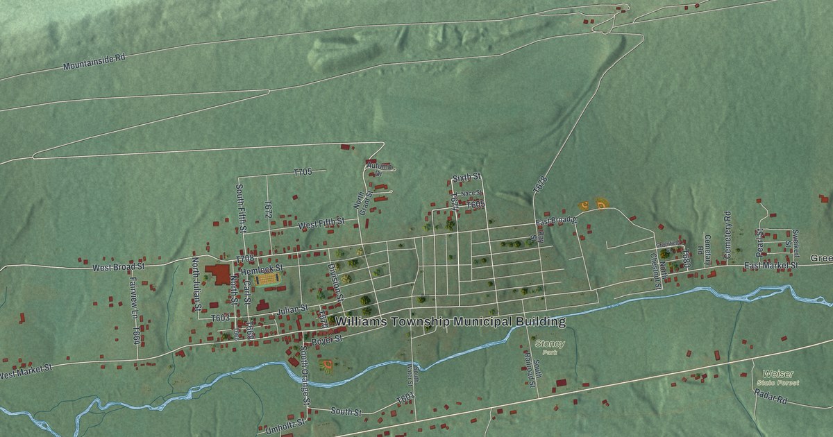 Map of Williams, Dauphin County, Pennsylvania in 2026