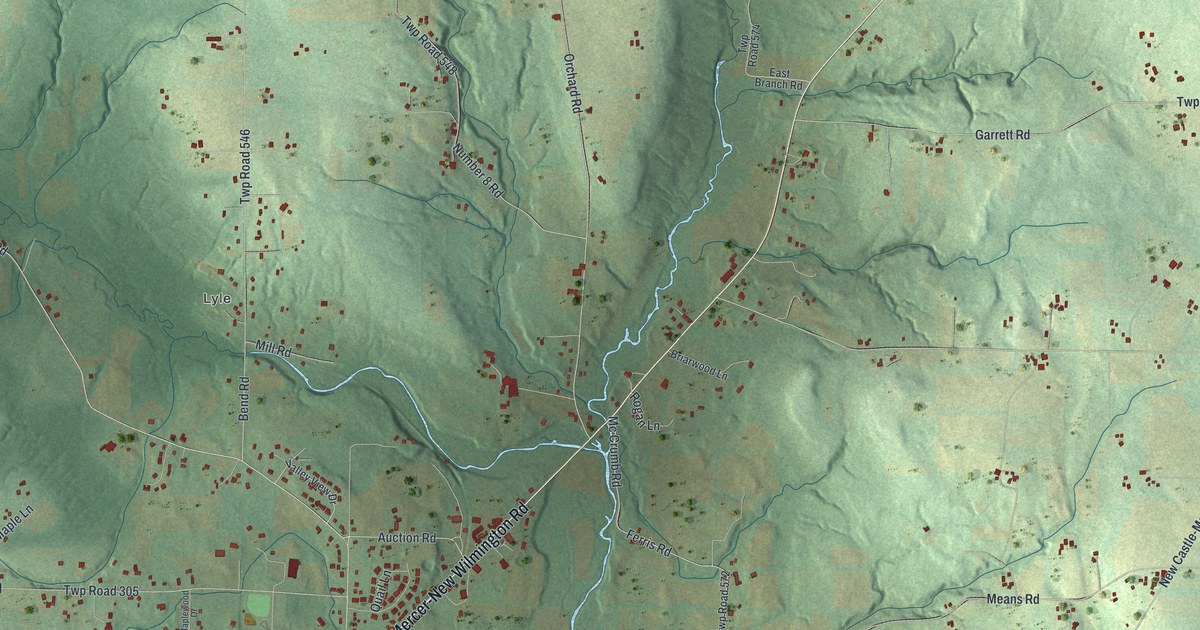 Map of Wilmington, Mercer County, Pennsylvania in 2026