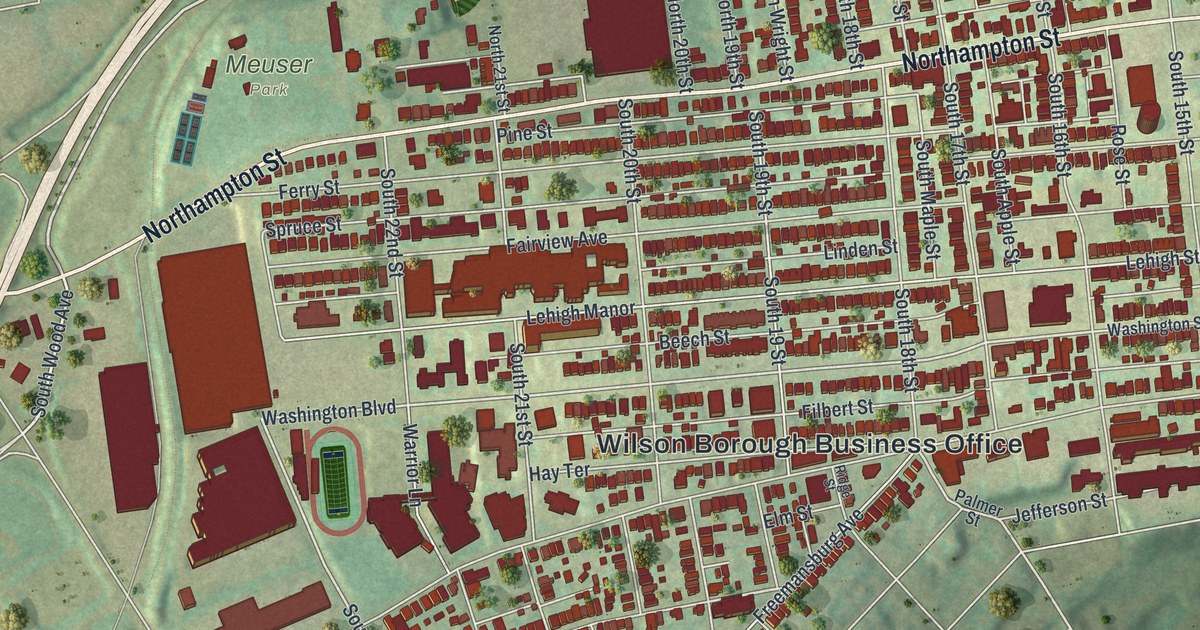 Map of Wilson, Pennsylvania in 2026