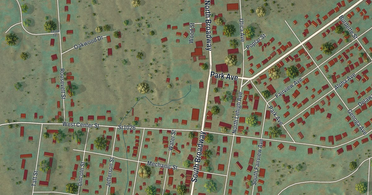 Map of Wind Gap, Pennsylvania in 2026