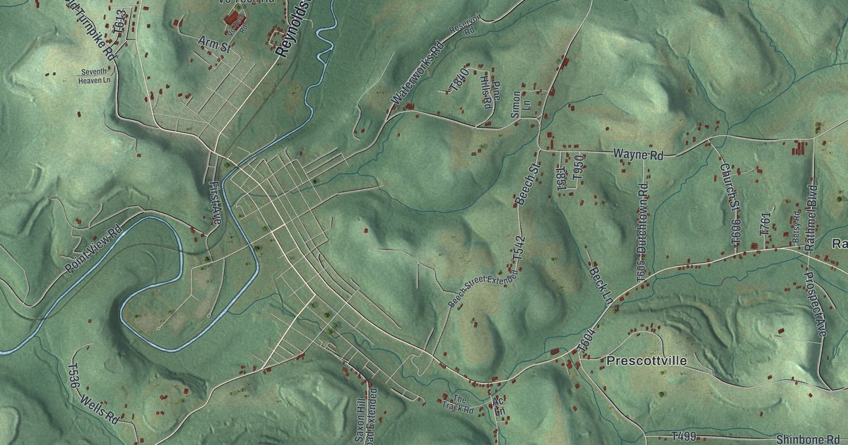 Map of Winslow, Pennsylvania in 2026