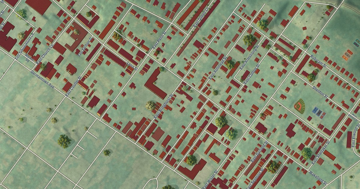 Detailed Map of Wister, Pennsylvania