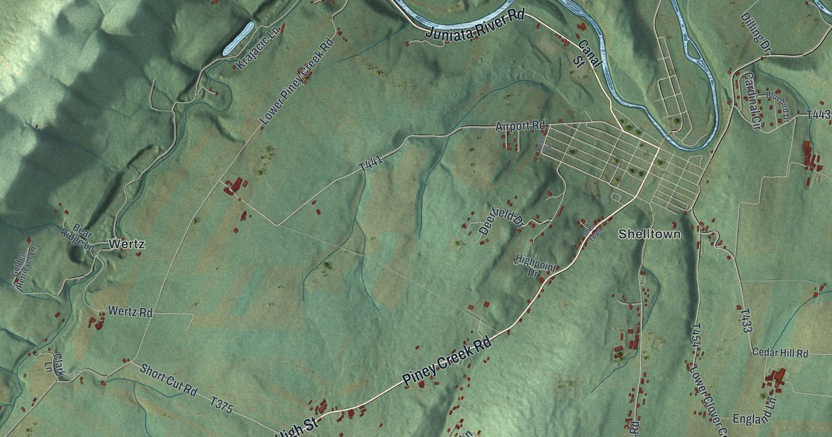 Map of Woodbury, Blair County, Pennsylvania in 2026