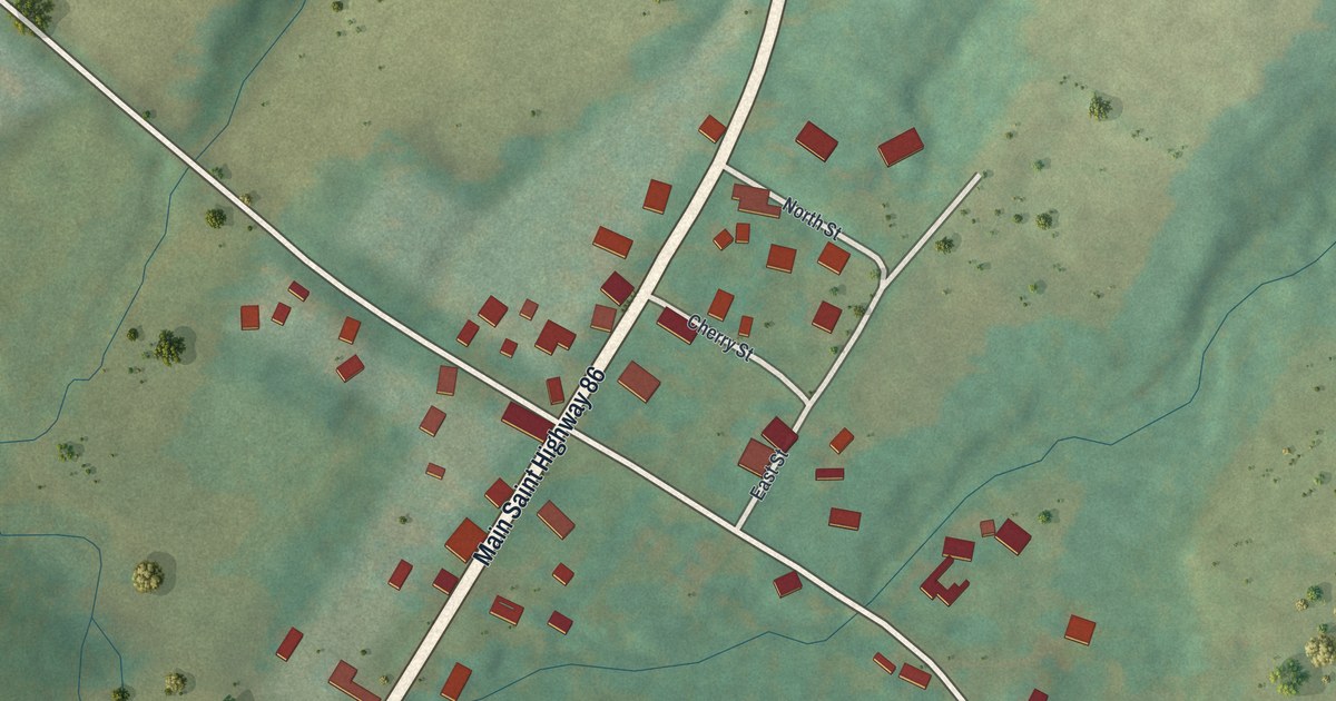 Map of Woodcock Borough, Pennsylvania in 2026