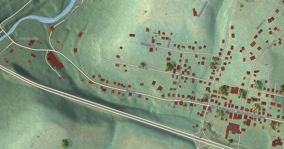 Map of Worthington, Pennsylvania in 2026