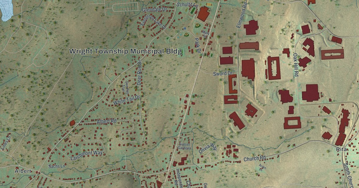 Map of Wright, Pennsylvania in 2026
