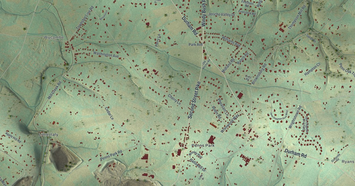 Map of Wrightstown, Pennsylvania in 2026
