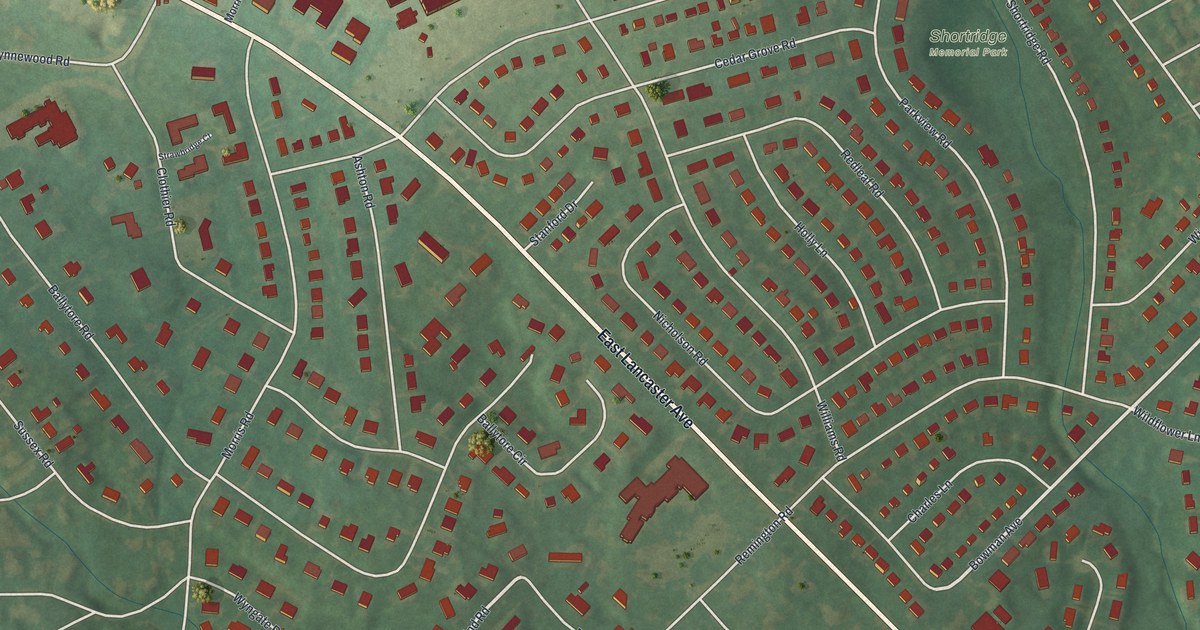 Map of Wynnewood, Pennsylvania in 2026