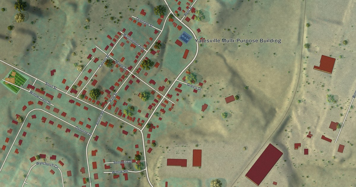 Map of Yatesville, Pennsylvania in 2026