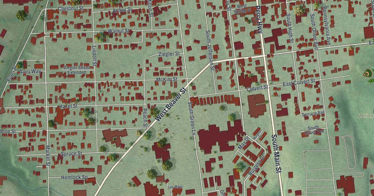 Map of Zelienople, Pennsylvania in 2026