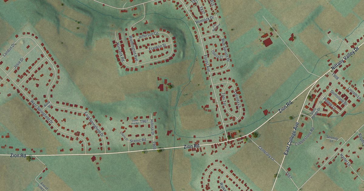 Map of Zion, Pennsylvania in 2026