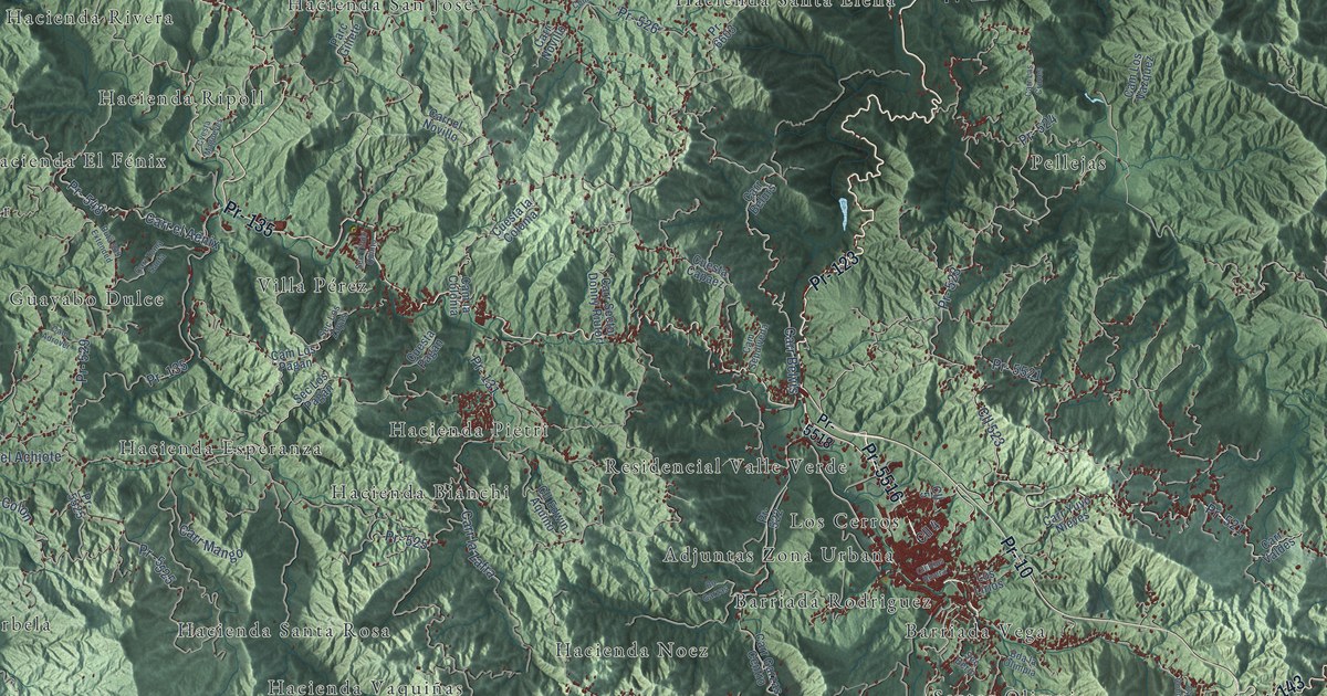 Map of Adjuntas, Puerto Rico in 2026