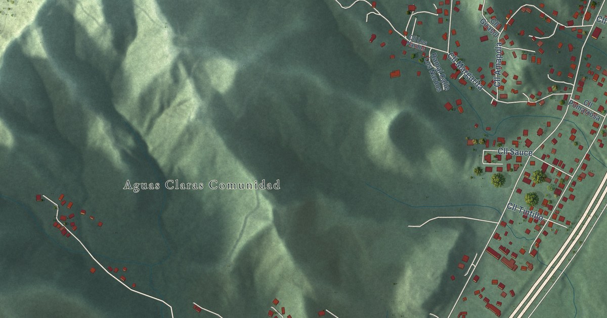Detailed Map of Aguas Claras, Puerto Rico