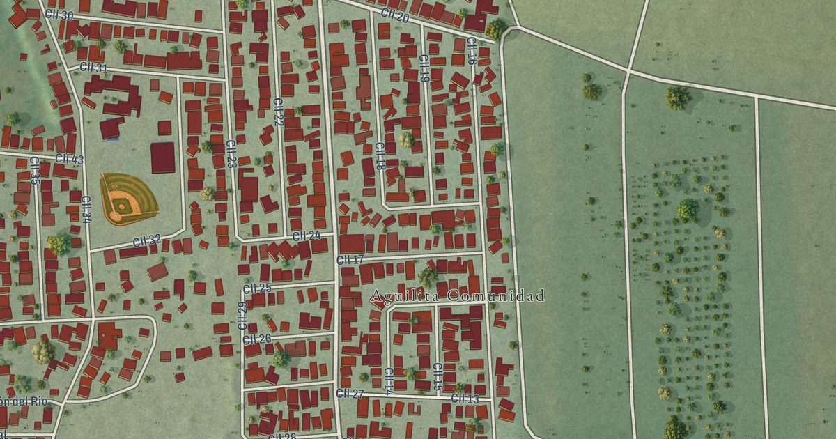 Detailed Map of Aguilita, Puerto Rico