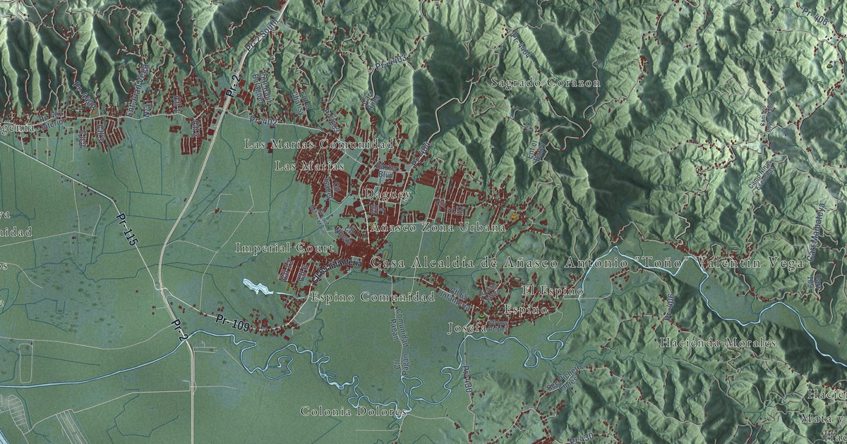 Map of Añasco, Puerto Rico in 2026