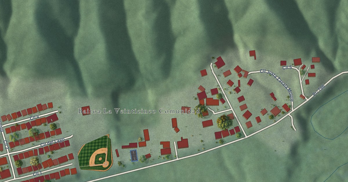 Detailed Map of Bairoa La Veinticinco, Puerto Rico