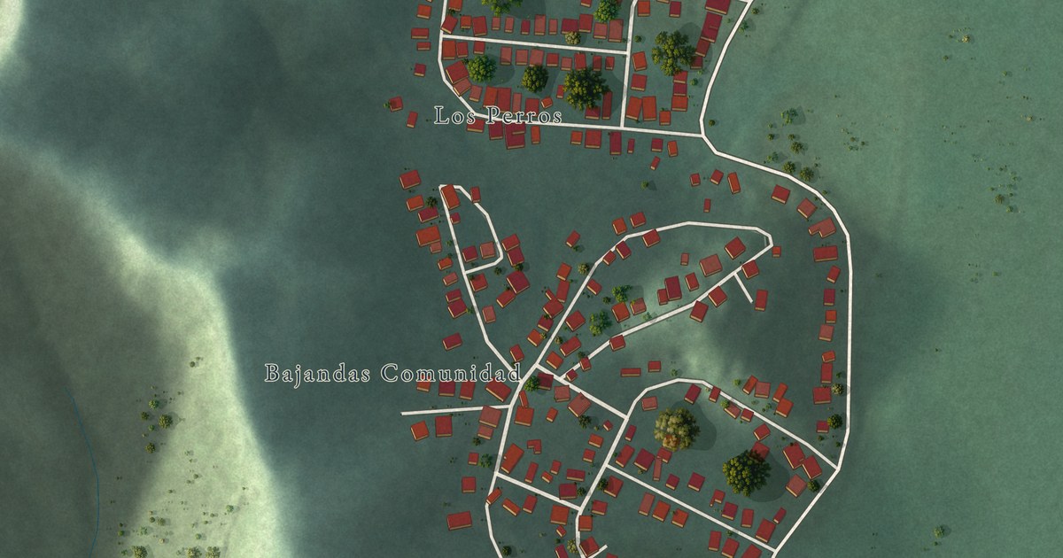 Detailed Map of Bajandas, Puerto Rico