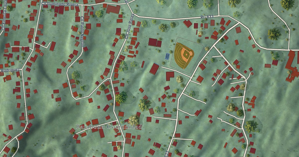 Detailed Map of Barahona, Puerto Rico